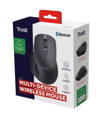 Mouse wireless multi-dispositivo Ozaa+ - nero - Trust