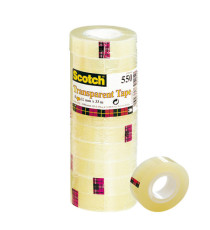 Nastro adesivo 550 - 1,9 cm x 33 m - trasparente - Scotch -  torre 8 rotoli Nastro adesivo 550 - 1,9 cm x 33 m - trasparente - Scotch -  torre 8 rotoli