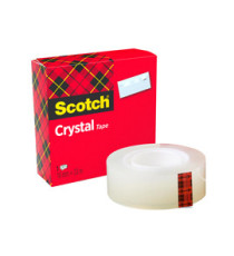 Nastro adesivo Crystal 600 - 33 m x 1,9 cm - trasparente - Scotch Nastro adesivo Crystal 600 - 33 m x 1,9 cm - trasparente - Scotch