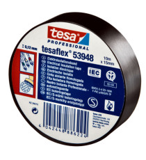 Nastro adesivo isolante - professionale - 1,5 cm x 10 m - nero - Tesa Nastro adesivo isolante - professionale - 1,5 cm x 10 m - nero - Tesa