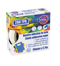 Nastro adesivo telato TPA 200 - 1,9 cm x 2,7 m - rosso - Eurocel Nastro adesivo telato TPA 200 - 1,9 cm x 2,7 m - rosso - Eurocel