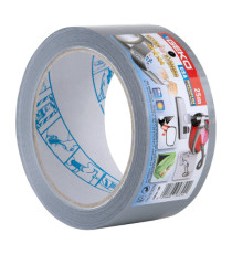 Nastro adesivo telato USA PREMIUM - 5 cm x 25 m - argento - Geko