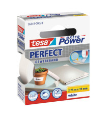 Nastro adesivo telato XP Perfect - 1,9 cm x 2,7 m - bianco - Tesa Nastro adesivo telato XP Perfect - 1,9 cm x 2,7 m - bianco - Tesa
