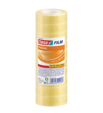 Nastro adesivo Tesafilm - 15 mm x 33 m - PP - trasparente - Tesa - torre 10 pezzi