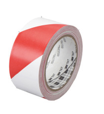 Nastro adesivo vinilico 767 - 5 cm x 33 m - bianco/rosso - Scotch Nastro adesivo vinilico 767 - 5 cm x 33 m - bianco/rosso - Scotch