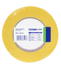 Nastro biadesivo - 1,9 cm x 50 m - trasparente - Comet