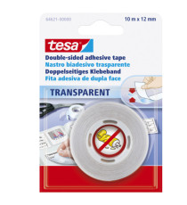 Nastro biadesivo - 10 m x 1,2 cm - trasparente - Tesa