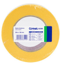 Nastro biadesivo - 5 cm x 50 m - trasparente - Comet