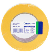 Nastro biadesivo - 5 cm x 50 m - trasparente - Comet