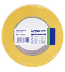 Nastro biadesivo - 5 cm x 50 m - trasparente - Comet
