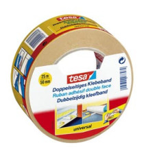 Nastro biadesivo - taglio facilitato - 5 cm x 25 m - bianco - Tesa