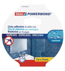 Nastro biadesivo Tesa Powerbond - per specchi  - 1,9 cm x 5 m - bianco - Tesa Nastro biadesivo Tesa Powerbond - per specchi  - 1,9 cm x 5 m - bianco - Tesa
