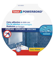 Nastro biadesivo Tesa Powerbond - per specchi  - 1,9 cm x 5 m - bianco - Tesa Nastro biadesivo Tesa Powerbond - per specchi  - 1,9 cm x 5 m - bianco - Tesa