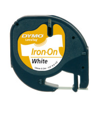 Nastro Letratag - 12 mm x 2 mt - bianco - termoadesivo - Dymo Nastro Letratag - 12 mm x 2 mt - bianco - termoadesivo - Dymo