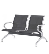 Panca attesa - 2 posti - in acciaio - nero - Serena Group Panca attesa - 2 posti - in acciaio - nero - Serena Group