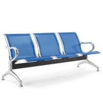Panca attesa - 3 posti - in acciaio - blu - Serena Group Panca attesa - 3 posti - in acciaio - blu - Serena Group
