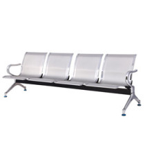 Panca attesa - 4 posti - in acciaio - grigio - Serena Group Panca attesa - 4 posti - in acciaio - grigio - Serena Group