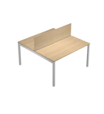 Pannello divisorio Agorà - per scrivania multiple - 140 x 32 cm - rovere Pannello divisorio Agorà - per scrivania multiple - 140 x 32 cm - rovere