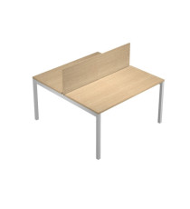Pannello divisorio Agorà - per scrivania multiple - 140 x 32 cm - rovere Pannello divisorio Agorà - per scrivania multiple - 140 x 32 cm - rovere