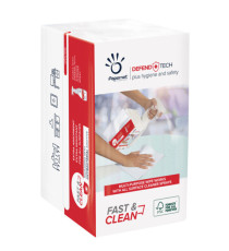 Panni Defend Tech - 2 veli - 21,6 x 33,25 cm - Fast&Clean - Papernet - pacco 100 pezzi Panni Defend Tech - 2 veli - 21,6 x 33,25 cm - Fast&Clean - Papernet - pacco 100 pezzi