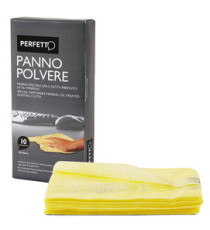 Panno Pulipolvere - con oli minerali - 45x30 cm - giallo - Perfetto - conf. 10 pezzi Panno Pulipolvere - con oli minerali - 45x30 cm - giallo - Perfetto - conf. 10 pezzi