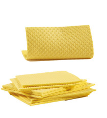 Pannospugna Aquos - 18 x 20 cm - giallo - Perfetto - pack 10 pezzi Pannospugna Aquos - 18 x 20 cm - giallo - Perfetto - pack 10 pezzi