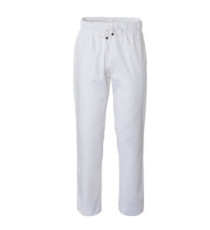 Pantalone cuoco Plutone - unisex - taglia L - bianco - Giblor's Pantalone cuoco Plutone - unisex - taglia L - bianco - Giblor's