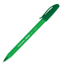 Penna a sfera con cappuccio Inkjoy 100 - punta 1,0mm  - verde - Papermate Penna a sfera con cappuccio Inkjoy 100 - punta 1,0mm  - verde - Papermate