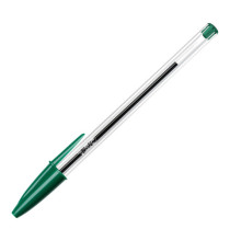 Penna a sfera Cristal  - punta media 1,0mm - verde - Bic - conf. 50 pezzi Penna a sfera Cristal  - punta media 1,0mm - verde - Bic - conf. 50 pezzi