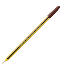 Penna a sfera Noris Stick - punta 1,0mm - marrone - Staedtler - conf. 10 pezzi