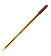Penna a sfera Noris Stick - punta 1,0mm - marrone - Staedtler - conf. 10 pezzi