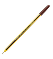 Penna a sfera Noris Stick - punta 1,0mm - marrone - Staedtler - conf. 10 pezzi