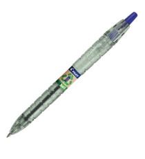 Penna a sfera scatto B2P Ecoball BeGreen - punta 1.0 mm - 10 refill B2P inclusi - blu - Pilot - conf. 10 pezzi