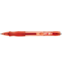 Penna gel a sfera a scatto Gelocity  - punta 0,7mm - rosso - Bic - conf. 12 pezzi