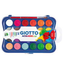Pastiglie Acquerelli - ø 30mm  - colori assortiti - Giotto - astuccio 24 pastiglie Pastiglie Acquerelli - ø 30mm  - colori assortiti - Giotto - astuccio 24 pastiglie