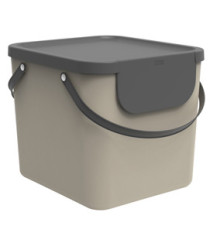 Pattumiera Albula - 40 L - cappuccino - Rotho Pattumiera Albula - 40 L - cappuccino - Rotho