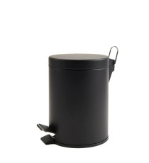 Pattumiera Premium - con pedale e vaschetta - 3 L - nero satinato - Perfetto Pattumiera Premium - con pedale e vaschetta - 3 L - nero satinato - Perfetto
