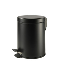 Pattumiera Premium - con pedale e vaschetta - 5 L - nero satinato - Perfetto Pattumiera Premium - con pedale e vaschetta - 5 L - nero satinato - Perfetto