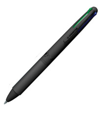 Penna a sfera 4 Multi Urban - punta 1,00 mm - 4 colori - all black - Osama
