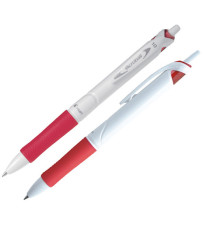 Penna a sfera a scatto Acroball Pure White Begreen - punta 1,0mm - rosso  - Pilot Penna a sfera a scatto Acroball Pure White Begreen - punta 1,0mm - rosso  - Pilot