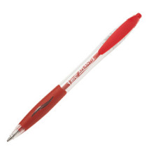 Penna a sfera a scatto Atlantis Classic - punta 1,0mm - rosso  - Bic - conf. 12 pezzi