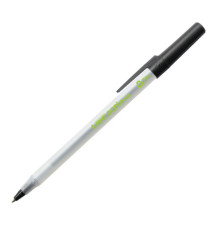 Penna a sfera a scatto con cappuccio ECOlutions - punta 1,0mm - nero  - Bic  - conf. 60 pezzi