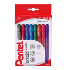Penna a sfera a scatto Feel It Wow!-  punta 1,0 mm - 8 colori - Pentel - astuccio 8 penne