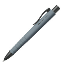 Penna a sfera a scatto Poly Ball - Punta 0,7 mm - fusto grigio pietra - Faber-Castell