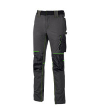 Pantalone da lavoro Atom - taglia XL - grigio/verde - U-Power Pantalone da lavoro Atom - taglia XL - grigio/verde - U-Power