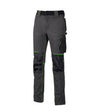 Pantalone da lavoro Atom - taglia XL - grigio/verde - U-Power Pantalone da lavoro Atom - taglia XL - grigio/verde - U-Power