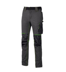 Pantalone da lavoro Atom - taglia XL - grigio/verde - U-Power Pantalone da lavoro Atom - taglia XL - grigio/verde - U-Power