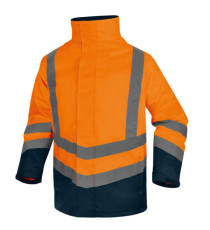 Parka 5 in 1 Optimum 3 alta visibilità - taglia M - arancio fluo - Deltaplus Parka 5 in 1 Optimum 3 alta visibilità - taglia M - arancio fluo - Deltaplus