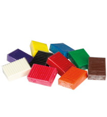Pasta Pongo - panetto 50 gr - colori assortiti - Giotto - conf.10 pezzi Pasta Pongo - panetto 50 gr - colori assortiti - Giotto - conf.10 pezzi