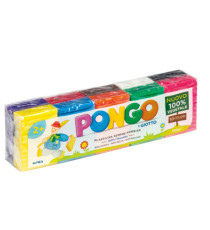Pasta Pongo - panetto 50 gr - colori assortiti - Giotto - conf.10 pezzi Pasta Pongo - panetto 50 gr - colori assortiti - Giotto - conf.10 pezzi